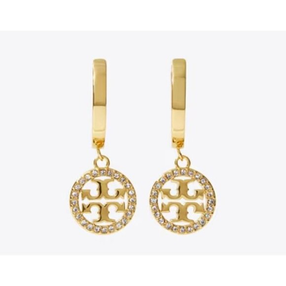 Tory Burch Gold Miller Pave Bracelet and Earring Set - Picture 4 of 5